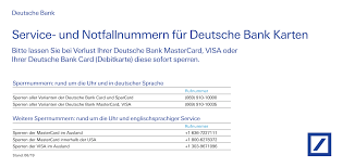 Https Www Deutsche Bank De Dam Deutschebank De Shared Pdf Ze Service Notfallnummern Pdf
