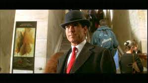 Art Trivia In The Movie Thomas Crown Affair Pierce Brosnan Imitates The Man In The Bowler Hat From Which Famo Thomas Crown Affair Pierce Brosnan Role Models