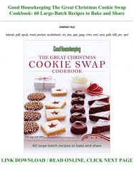 Good housekeeping the cookie jar cookbook: Ebook Reading Good Housekeeping The Great Christmas Cookie Swap Cookbook 60 Large Batch Recipes To Bake And Share Pre Order
