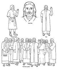 Twelve disciples activities for kids crafts. Jesus And The Disciples Coloring Pages