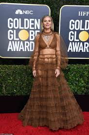 Golden Globes 2020 Red Carpet Best Dressed Stars Arrive There She Is Gwyneth Paltrow Arrived In A Billowing In 2020 Fendi Dress Nice Dresses Golden Globes Fashion