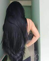 To create a bob with long hair, curl with a big barrel curling iron. Pin By Ich On New Hair Do Long Hair Styles Long Dark Hair Hair Styles
