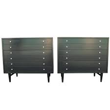 While most bedroom dressers and chests are made from wood, a plastic storage dresser is a great way to keep closets organized. Pair Of 1960s Black And White American Of Martinsville Dressers For Sale At 1stdibs