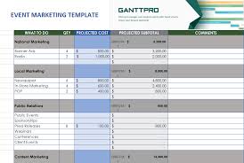 Event Marketing Template Free Download Excel Template