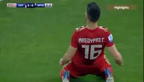 First team to score should be aris, with 61.92% chances. 1 0 Giorgos Masouras Goal Olympiakos Vs Aris 10 03 2019 Hd Video Dailymotion