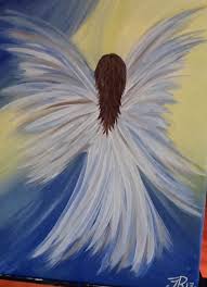 Angel Ascending Canvas Painting Angel Drawing Painting