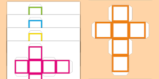 Search engine for 3d printable models. Editable Dice Template Five Colours Twinkl Resources