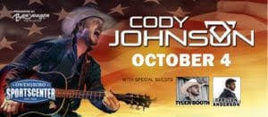 Cody Johnson In Concert With Special Guests Visit
