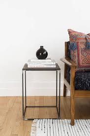 Square End Table Night Stand Side Table White Oak Walnut Wood Etsy White Side Tables Square Side Table End Tables