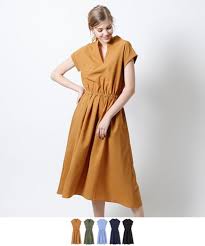 ウエストゴムスキッパーシャツワンピース ドレス ワンピース コーデ ワンピース