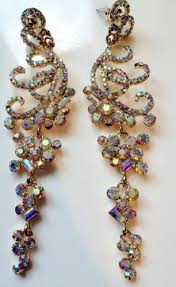 Moonstruck costume jewelry women's champagne diamond golden dangle drop earrings. Crystal Chandelier Earrings Costume Jewellery Gold Diamonte Droplets New Jewelry Earrings Gold Jewelry