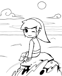 Lego star wars coloring pages free. Wind Waker Link Lineart By Lolomalon On Deviantart