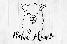 Download Mama Llama Svg Llama Clipart Cute Llama Llama Face By Twingenuity Graphics Thehungryjpeg Com