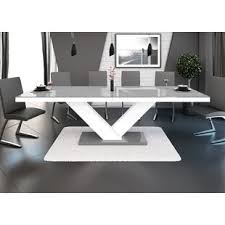 white high gloss dining table