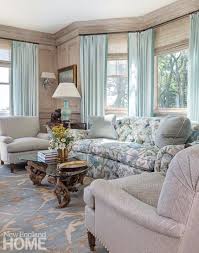 We love the wine county coffee table and we think. Brian Del Toro English Chintz Sofa Chairs Driftwood Coffee Table Chatham Summer Home The Glam Pad