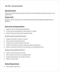 Excelled in finance & accounting coursework. 15 Clerk Job Descriptions Pdf Doc Free Premium Templates