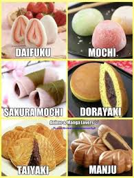 Daifuku Mochi Sakura Mochi Dorayaki Taiyaki Manju Asian Desserts Japanese Snacks Japan Food