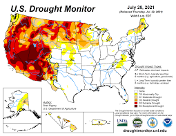 Map of the united states with oklahoma highlighted. Current Map U S Drought Monitor