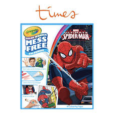 Color wonder markers only appear on color wonder paper, not on skin, clothing, or walls. Crayola Color Wonder Mess Free Coloring Spiderman 752412 Paper Colouring Set 18 Pages Shopee Malaysia