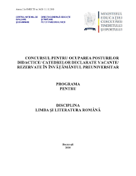 Jun 01, 2021 · un nou virus atacă planeta. Programa Pentru Disciplina Limba 350 I Literatura Roman 258