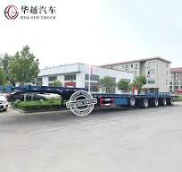5axle 2wheels 100tons-120tons Heavy Machine& Equipment Transport  Lowboy/Lowbed/Lowloader Semi Trailer