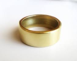Wide Polished Solid Brass Wedding Band Wide Thick By Orderedkhaos 43 00 Wedding Bands Band Unique Jewelry