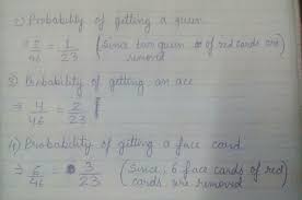 What is the standard deck of 52 cards? 0 Maths Probability All The Red Face Cards Are Removed From A Pack Of 52 Playing Cards A Card Is Brainly In
