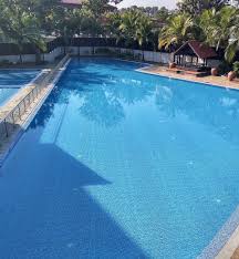 Zona keamanan kolam renang adalah daerah bebas yang terletak di sekeliling bagian luar bangunan kolam renang yang berfungsi menampung luapan penonton pada saat beakhirnya pertandingan atau dalam keadaan darurat; Google Maps