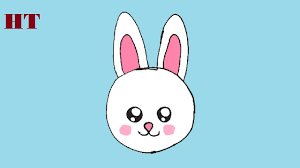 How to draw a cute bunny rabbit face step by step drawing tutorial for kids easy slow okidokids. How To Draw A Cute Bunny Face Easy