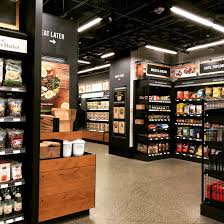 Visiting Amazon Go And Our Tech Driven Checkout Free Future In 2020 Supermarket Design Grocery Store Design Vegetable Shop