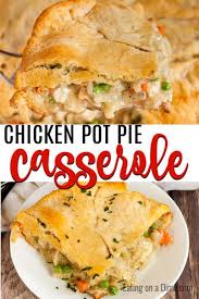 Chicken Pot Pie Casserole Recipe Easy Pot Pie Casserole Recipe In 2020 Chicken Recipes Casserole Healthy Chicken Pot Pie Easy Casserole Recipes