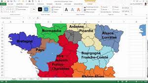 Carte départements de france pour word et excel modifiable. Excel Comment Creer Une Carte De France Avec L Outil Forme Youtube