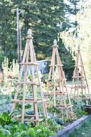 Diy French Tuteurs For The Garden She Holds Dearly Diy Garden Projects Garden Projects Diy Garden Trellis