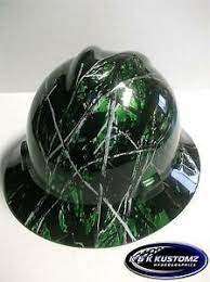 Moonshine Harvest Moon Camo Wrangler Custom Msa V Gard Full Brim Hard Hat Green Harvest Moon Camo Pattern Camo Patterns Hats Hard Hat
