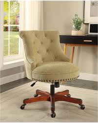Remarkable Deals On Linon Home Decor 23 In Width Standard Dark Walnut Fabric Task Chair With Adjustable Height