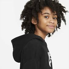 Amazon.co.jp: Nike Kids Girl's Sportswear Club Fleece Crop Hoodie (Little  Kids/Big Kids) Black/White L (14-16 Big Kid) : Clothing, Shoes & Jewelry
