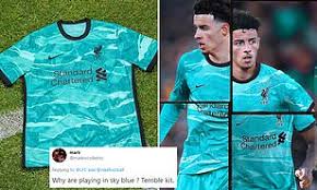Just like the club's anthem says, you'll never walk alone when you choose from this wide selection of liverpool jerseys, designed to connect you to the team, as. New Liverpool Away Kit Leaves Red Fans Bemused Over Bizarre Colour Choice Daily Mail Online