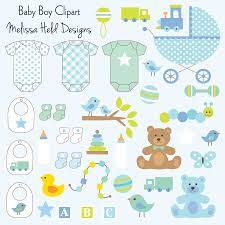 Baby Boy Clipart Baby Shower Clipart Clip Art Baby Boy Shower