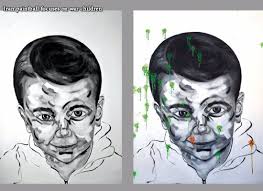 Iran Paintball Focuses On War Children Iranian Artist Majid Abbasi Farahani Has Initiated An Art Project To Draw World Attention To C Art Projects Art Drawings