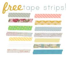 9 Sets Of Free Digital Tape Strips Blog Clipart Digital Sticker Free Clip Art