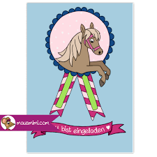 Einladungskarten zum kindergeburtstag, zum geburtstag, einladungskarten zur hochzeit oder taufe und vieles mehr. Din A6 Einladungskarte Kindergeburtstag Party Pferd Medaille Pferdchen Mottoparty Bi Einladungskarten Kindergeburtstag Kindergeburtstag Pferde Einladungskarten