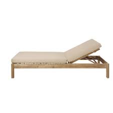 Resin Wicker And Light Taupe Canvas Sun Lounger Maupiti Bain De Soleil Maison Du Monde Maison