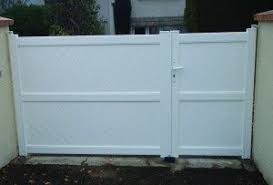 Portail Un Tiers Deux Tiers Avec Lames Fougeres Portail Aluminium Portail Portail Alu
