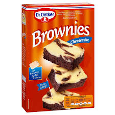 Ich backe gerade den dr. Brownies Cheesecake Kleingeback Backmischungen Lebensmittel Dr Oetker Shop