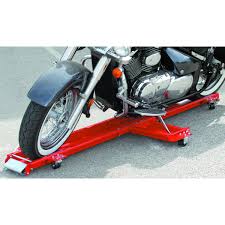 Commonly called a motorcycle workbench or motorbike bench, they enable you to roll your bike on, clamp the front wheel in place and then lift the bench to enable you to get better and easier access to. Motorcycle Dolly Low Profile