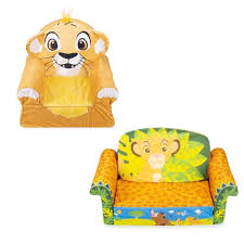 Marshmallow Furniture Comfy Foam Toddler 2 In 1 Flip Open Couch And Chair Kids Furniture Package For Ages 2 Years Old And Up Disney Lion King Target