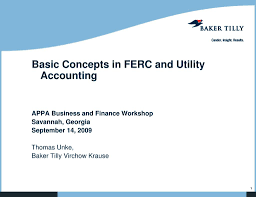 Ppt Basic Concepts In Ferc And Utility Accounting Appa