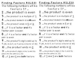 Factor Rules Printable Anchor Chart By Kasandra Yates Tpt