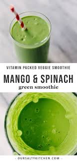 Green Mango Smoothie Recipe Spinach Smoothie Spinach Smoothie Recipes Mango Spinach Smoothie