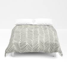 Luxury Black And Cream Bedding Buy Herringbone Black On Cream Duvet Cover By Followmeinstead Worldwide Shipping Available At Society6 Com Ju Cream Duvet Covers Cream Comforter Duvet Covers